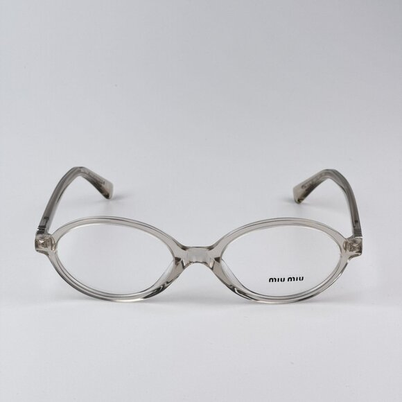 Miu Miu MU01XV 12U1O1 BRAND NEW Eyeglasses  Hemp Trasparent Oval Unisex - Picture 4 of 10